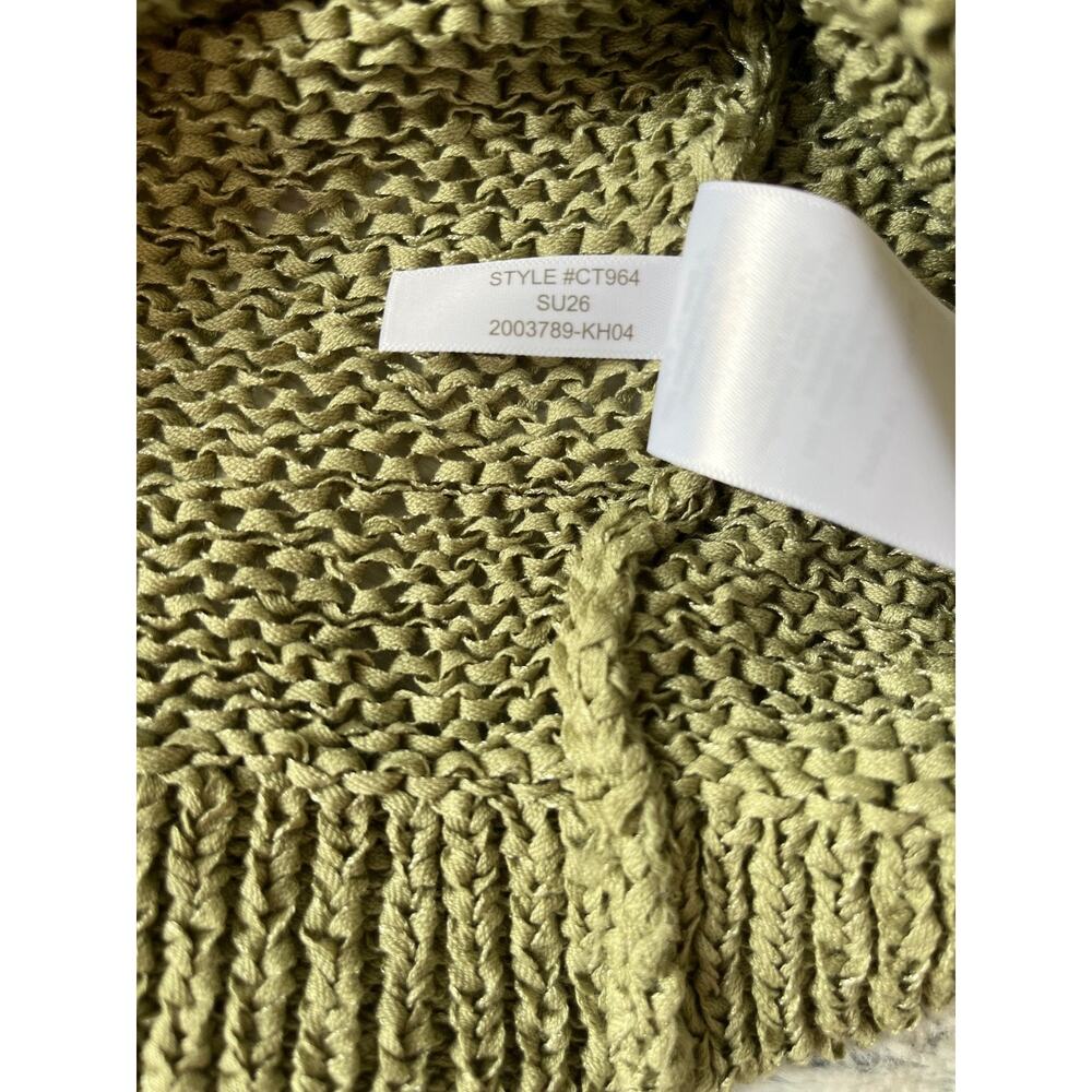J.Crew NWT $128 Montauk Pullover Sweater Olive Green XXS CT964 Coastal Resort - Picture 4 of 7